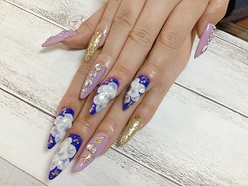 		スカルプチュア。３D花。