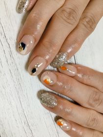 		ジェル。塗りかけアート。