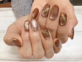 		ジェル。ミラーアート。