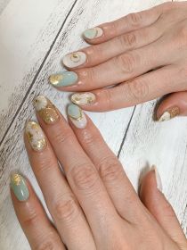 ジェル。お正月ネイル。